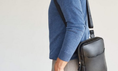 Сумки через плече чоловічі - натуральна шкіра найкращий матеріал для виробу