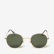 Сонцезахисні окуляри жіночі InBag Sunglasses LS4846 Dark green Gold з чохлом 1