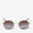 Сонцезахисні окуляри жіночі InBag Sunglasses LS4846 Gradient Dark brown Gold з чохлом 1