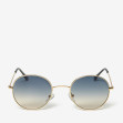 Сонцезахисні окуляри жіночі InBag Sunglasses LS4846 Gradient Dark blue Gold з чохлом 1