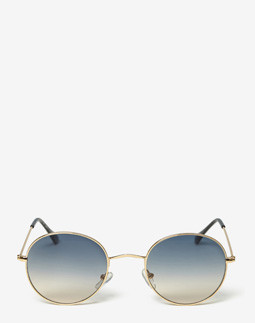 Сонцезахисні окуляри жіночі InBag Sunglasses LS4846 Gradient Dark blue Gold з чохлом