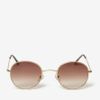 Сонцезахисні окуляри жіночі InBag Sunglasses LS4846 Brown Gold з чохлом 1