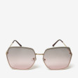 Сонцезахисні окуляри жіночі InBag Sunglasses LS5623 Gradient Gray pink Gold з чохлом 1