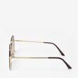 Сонцезахисні окуляри жіночі InBag Sunglasses LS5623 Gradient Gray pink Gold з чохлом 3