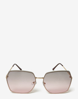 Сонцезахисні окуляри жіночі InBag Sunglasses LS5623 Gradient Gray pink Gold з чохлом