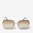 Сонцезахисні окуляри жіночі InBag Sunglasses LS5623 Gradient Brown Gold з чохлом 1