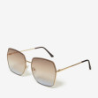 Сонцезахисні окуляри жіночі InBag Sunglasses LS5623 Gradient Brown Gold з чохлом 2