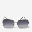 Сонцезахисні окуляри жіночі InBag Sunglasses LS5623 Gradient Black Gold з чохлом 1
