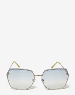 Сонцезахисні окуляри жіночі InBag Sunglasses LS5623 Gradient Blue Gold з чохлом