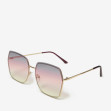 Сонцезахисні окуляри жіночі InBag Sunglasses LS5623 Gradient Violet Gold з чохлом 2