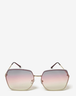 Сонцезахисні окуляри жіночі InBag Sunglasses LS5623 Gradient Violet Gold з чохлом