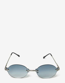 Сонцезахисні окуляри жіночі InBag Sunglasses LS5647 Gradient Dark blue Silver з чохлом