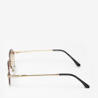 Сонцезахисні окуляри жіночі InBag Sunglasses LS5647 Gradient Light brown Gold з чохлом 3