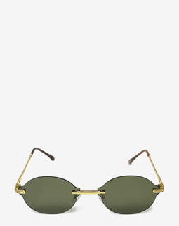 Сонцезахисні окуляри жіночі InBag Sunglasses LS5647 Dark green Gold з чохлом