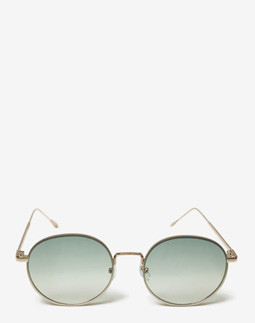 Сонцезахисні окуляри жіночі InBag Sunglasses LS5654 Gradient Green Gold з чохлом