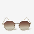 Сонцезахисні окуляри жіночі InBag Sunglasses LS5654 Gradient Brown Gold з чохлом 1
