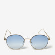 Сонцезахисні окуляри жіночі InBag Sunglasses LS5654 Gradient Blue Gold з чохлом 1