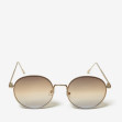 Сонцезахисні окуляри жіночі InBag Sunglasses LS5654 Gradient Light brown Gold з чохлом 1