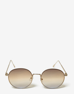 Сонцезахисні окуляри жіночі InBag Sunglasses LS5654 Gradient Light brown Gold з чохлом