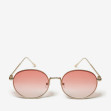 Сонцезахисні окуляри жіночі InBag Sunglasses LS5654 Gradient Pink Gold з чохлом 1