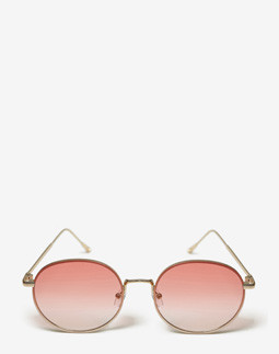 Сонцезахисні окуляри жіночі InBag Sunglasses LS5654 Gradient Pink Gold з чохлом