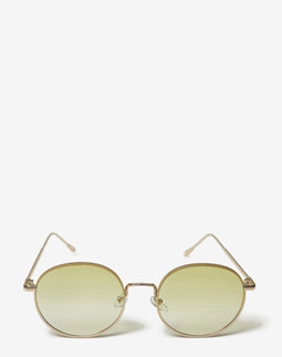 Сонцезахисні окуляри жіночі InBag Sunglasses LS5654 Gradient Yellow Gold з чохлом