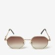 Сонцезахисні окуляри жіночі InBag Sunglasses LS5661 Gradient Brown Gold з чохлом 1