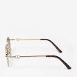 Сонцезахисні окуляри жіночі InBag Sunglasses LS5661 Gradient Brown Gold з чохлом 3
