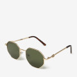 Сонцезахисні окуляри жіночі InBag Sunglasses LS5661 Gradient Dark green Gold з чохлом 2