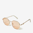 Сонцезахисні окуляри жіночі InBag Sunglasses LS5661 Powder Gold з чохлом 2