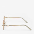 Сонцезахисні окуляри жіночі InBag Sunglasses LS5661 Powder Gold з чохлом 3