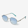 Сонцезахисні окуляри жіночі InBag Sunglasses LS5661 Gradient Blue Silver з чохлом 2