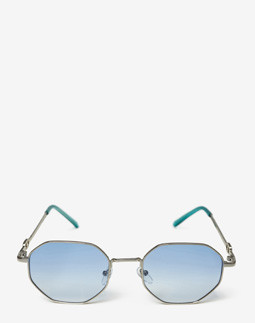 Сонцезахисні окуляри жіночі InBag Sunglasses LS5661 Gradient Blue Silver з чохлом