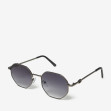 Сонцезахисні окуляри жіночі InBag Sunglasses LS5661 Gradient Black Black з чохлом 2