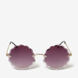 Сонцезахисні окуляри жіночі InBag Sunglasses LS8061 Gradient Lilac Gold з чохлом 1