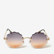 Сонцезахисні окуляри жіночі InBag Sunglasses LS8061 Gradient Gray Gold з чохлом 1