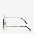 Сонцезахисні окуляри жіночі InBag Sunglasses LS8061 Gradient Blue-Yellow Gold з чохлом 3