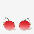 Сонцезахисні окуляри жіночі InBag Sunglasses LS8061 Gradient Red Gold з чохлом 1