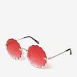 Сонцезахисні окуляри жіночі InBag Sunglasses LS8061 Gradient Red Gold з чохлом 2