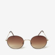 Сонцезахисні окуляри жіночі InBag Sunglasses LS9065 Gradient Brown Gold з чохлом 1