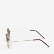 Сонцезахисні окуляри жіночі InBag Sunglasses LS9065 Gradient Brown Gold з чохлом 3