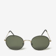 Сонцезахисні окуляри жіночі InBag Sunglasses LS9065 Dark green Gold з чохлом 1
