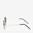 Сонцезахисні окуляри жіночі InBag Sunglasses LS9065 Dark green Gold з чохлом 3