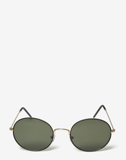 Сонцезахисні окуляри жіночі InBag Sunglasses LS9065 Dark green Gold з чохлом