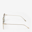 Сонцезахисні окуляри жіночі InBag Sunglasses LS9099 Gradient Dark Gray White-Gold з чохлом 3