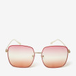 Сонцезахисні окуляри жіночі InBag Sunglasses LS9099 Gradient Pink Red-Gold з чохлом 1