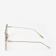 Сонцезахисні окуляри жіночі InBag Sunglasses LS9099 Gradient Pink Red-Gold з чохлом 3
