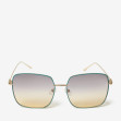 Сонцезахисні окуляри жіночі InBag Sunglasses LS9099 Gradient Gray Turquoise-Gold з чохлом 1