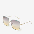 Сонцезахисні окуляри жіночі InBag Sunglasses LS9099 Gradient Gray Turquoise-Gold з чохлом 2