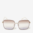 Сонцезахисні окуляри жіночі InBag Sunglasses LS9099 Gradient Brown Brown-Gold з чохлом 1